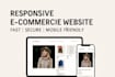 build a professional responsive ecommerce website HTML CSS javascript