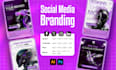design instagram, facebook post and social media ad creative