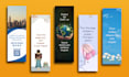design clean, modern, and custom bookmark designs