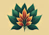 design earthy plant logo with natural textures