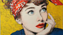 draw pop art portrait in roy lichtenstein style