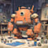 create custom mecha robot art