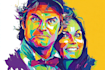draw your photo into wpap pop art