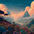 draw a landscape illustration