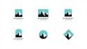 design awesome camping and mountain logo