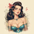 create pin up and cartoon illustrations