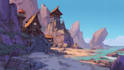 create stylized environment concept art, fantasy background