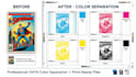 do screen design, print ready, separation