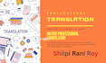 provide professional translation and handwriting services