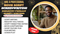 write screenplay scriptwriting, video script writing , screenplay, screenwriting