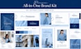 design minimalist editable canva brand kit with brand style guide and brand book