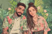 create your romantic couple cartoon portrait digital art