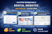 build a custom dentist website with appointment booking in wordpress