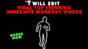 create workout, exercise, and warm up gym videos
