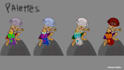 do professional model sheets and character concept art
