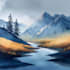 make watercolor landscape design