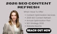 do 2026 seo content refresh website rewrite annual optimization plan strategy