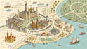 drawn map illustration fantasy city map maker design