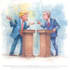 create a political cartoon art