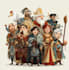 make dnd group party dnd character art llustration