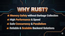 develop custom rust agents and backend solutions