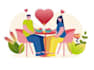 professional dating app icon and website logo design