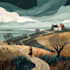 draw a landscape illustration