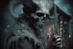illustrate creepy fantasy creatures and demonic characters