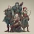 create a dnd character, fantasy character, dnd party