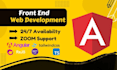 develop your front end website using angular