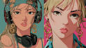 draw character in pop art anime style