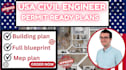 construction permit, set city permit ,full blueprint, structural plan, site plan