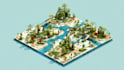 create a professional isometric map