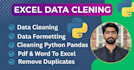 clean, analyze and fix messy data using python, pandas, excel, CSV