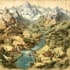 design a unique vector map, realistic or fantasy