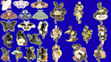 design you a lovely animal enamel pin vector art illustration sticker