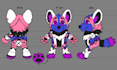 design custom plushie reference sheet stuffed animal character ych concept