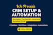 setup your kommo crm, keap, freshworks, chatgpt seo,chatbot,