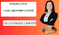 write legal document, cease and desist, demand letter