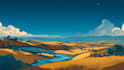 draw professional vector landscape illustration