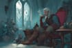 create dnd art, fantasy character for dnd party