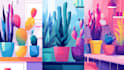 create colorful flat vector illustrations