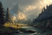 fantasy landscapes, illustration, environment, digital painting