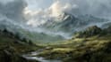 digitally paint fantasy landscape