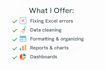 create excel spreadsheets and reports