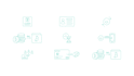 create clean and modern line icons for web and print