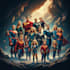 make a family superhero portraits for you