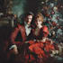 desing a cute christmas couple portrait