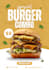 make a professional burger food poster with unique style