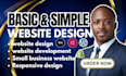 create a basic website or simple wordpress website